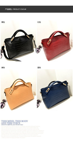 冬季新风尚 欧美大牌鳄鱼纹单肩手提包，专柜品质引领潮流